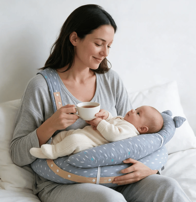Nursing support pillow that eases your back