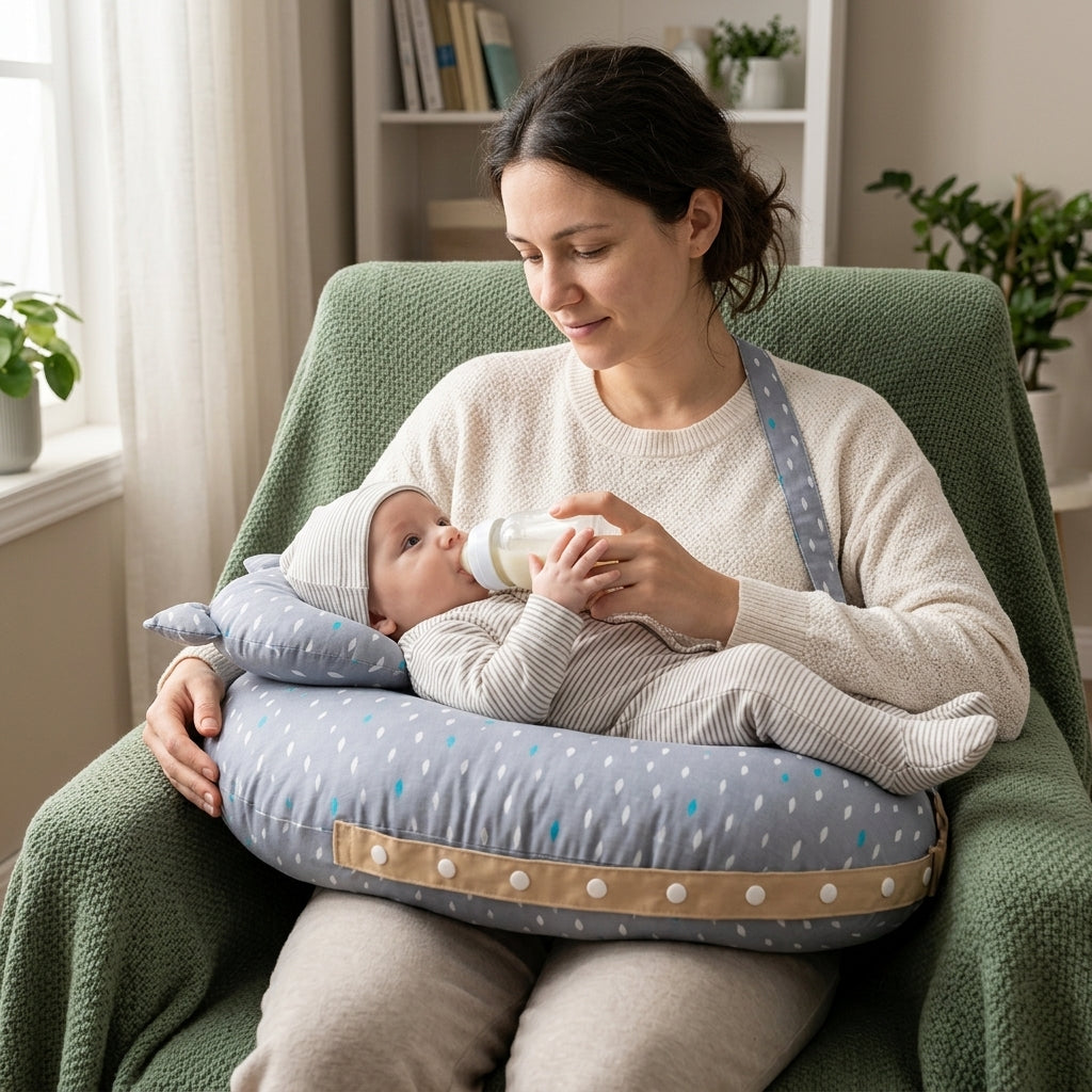 Nursing support pillow that eases your back